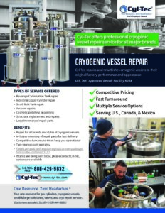 Cyl-Tec Cryogenic Vessel Repair Spec Sheet cover
